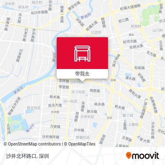 沙井北环路口地图