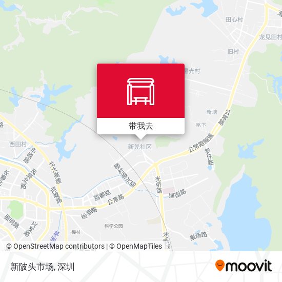 新陂头市场地图