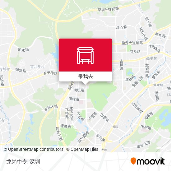 龙岗中专地图