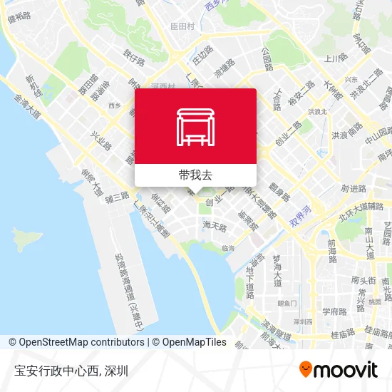 宝安行政中心西地图