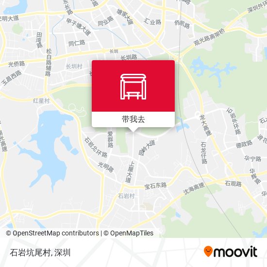 石岩坑尾村地图