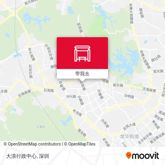 大浪行政中心地图