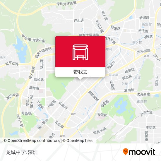 龙城中学地图
