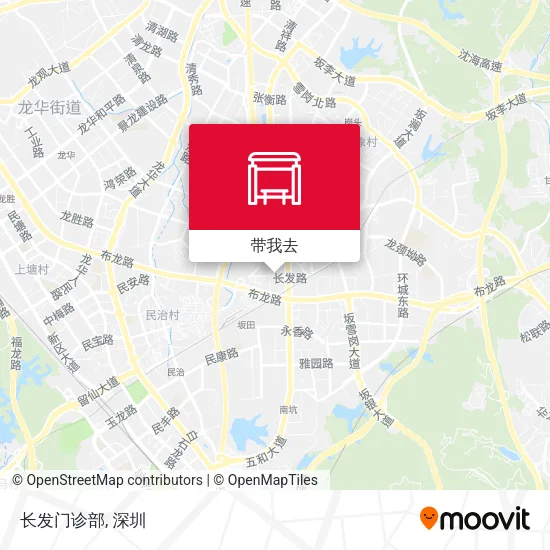 长发门诊部地图