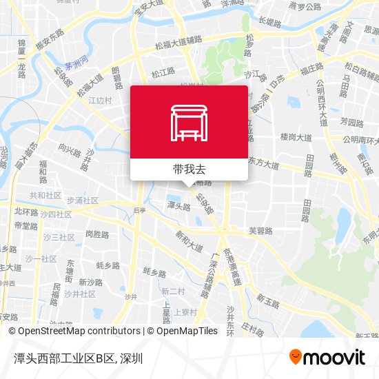 潭头西部工业区B区地图