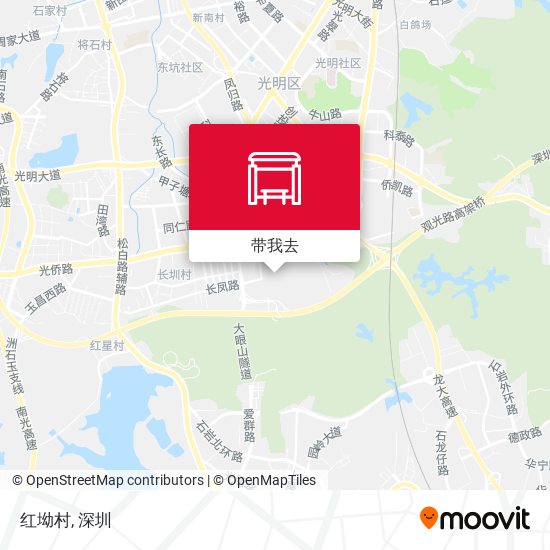 红坳村地图