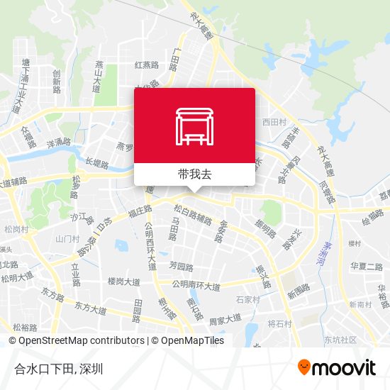合水口下田地图