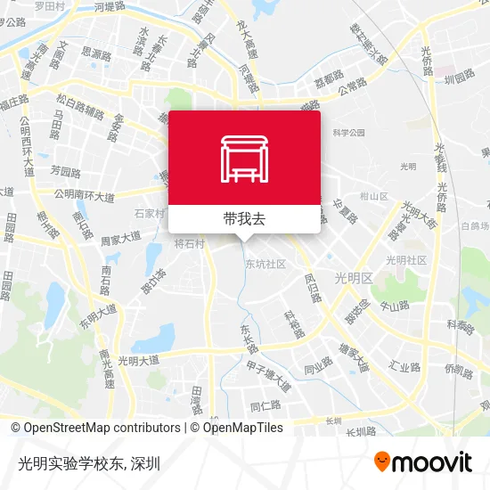 光明实验学校东地图