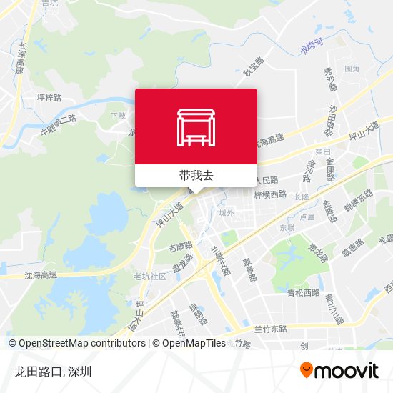 龙田路口地图
