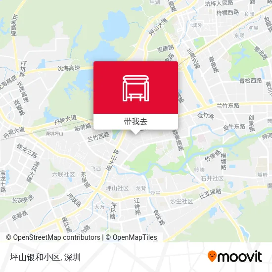 坪山银和小区地图