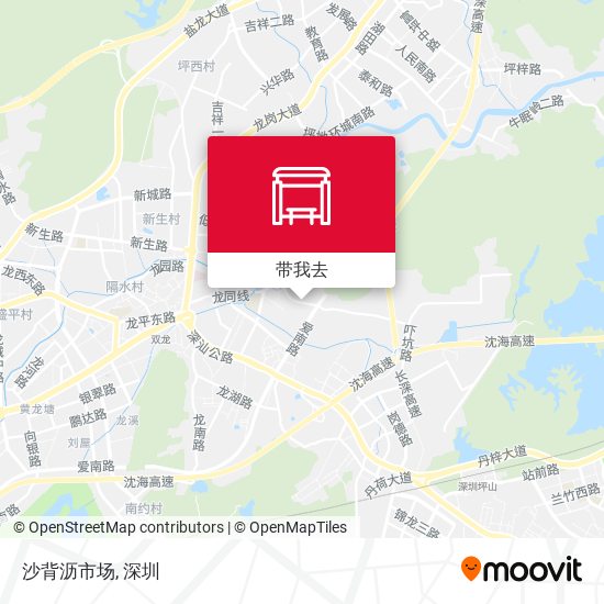 沙背沥市场地图