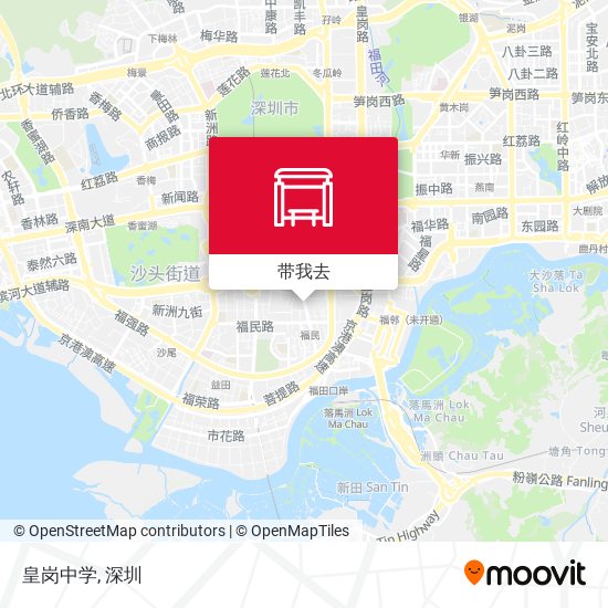 皇岗中学地图