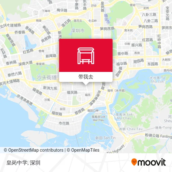 皇岗中学地图
