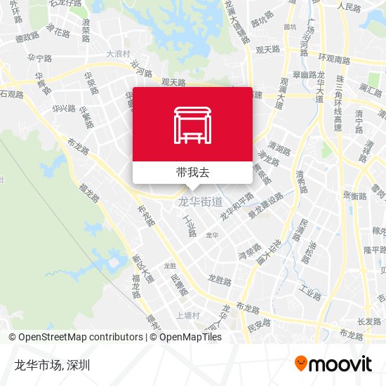 龙华市场地图