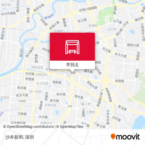 沙井新和地图