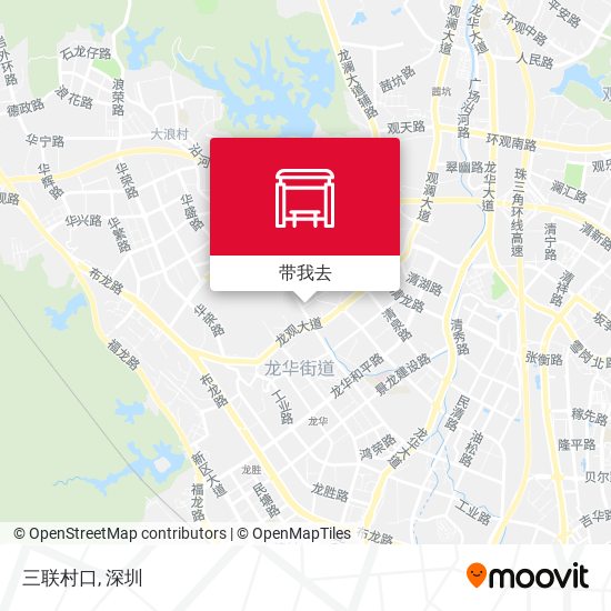 三联村口地图