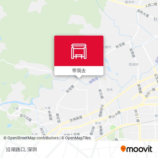 沿湖路口地图