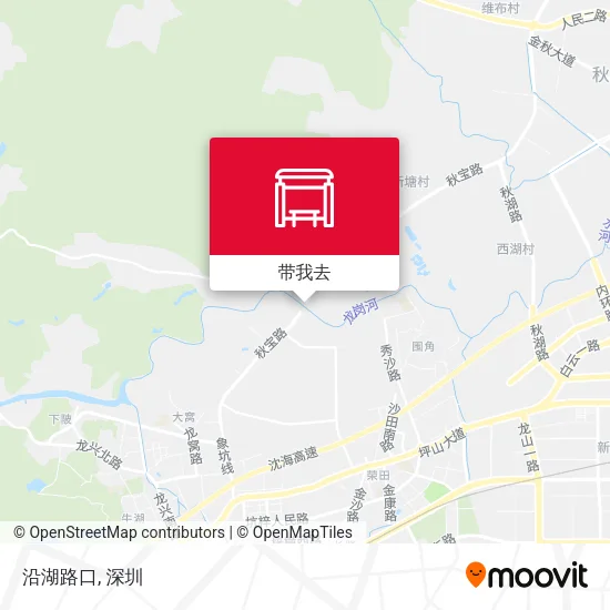 沿湖路口地图