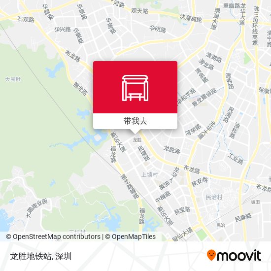 龙胜地铁站地图