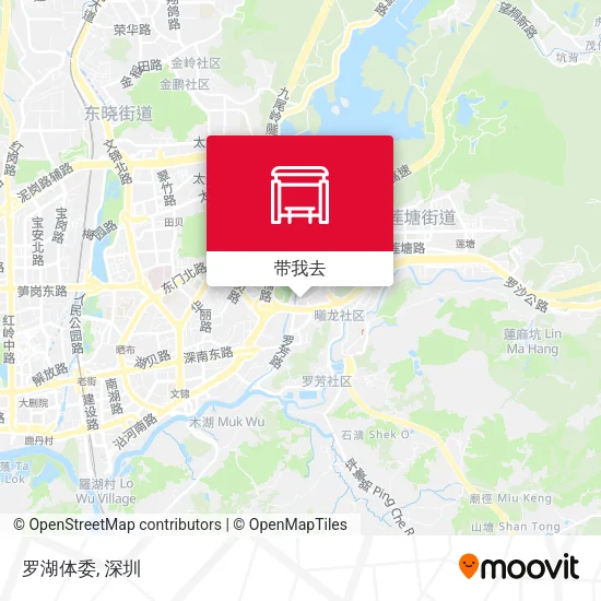 罗湖体委地图