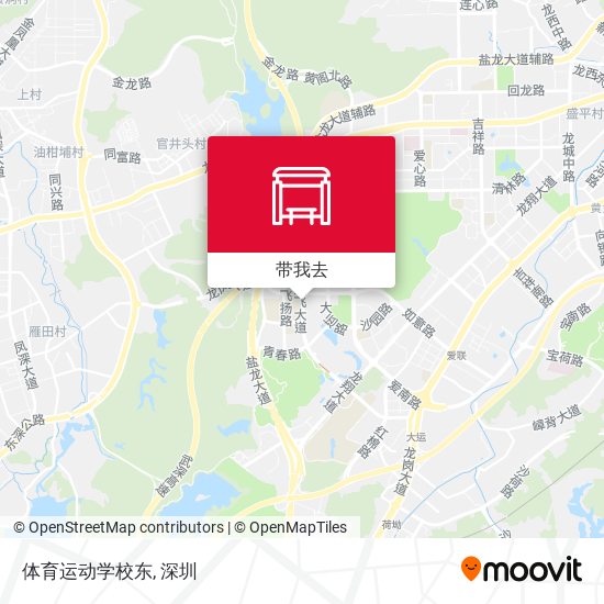 体育运动学校东地图
