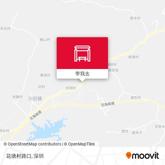 花塘村路口地图