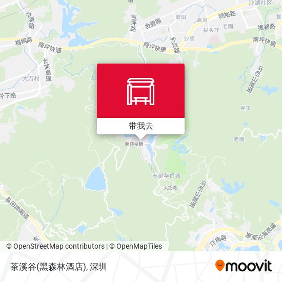 茶溪谷(黑森林酒店)地图