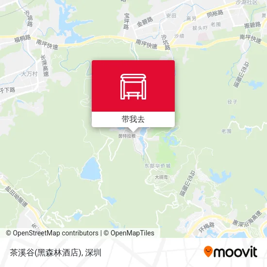 茶溪谷(黑森林酒店)地图