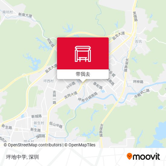 坪地中学地图
