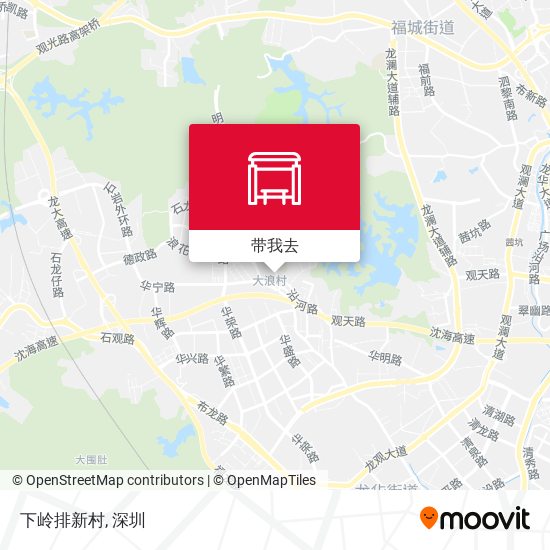 下岭排新村地图