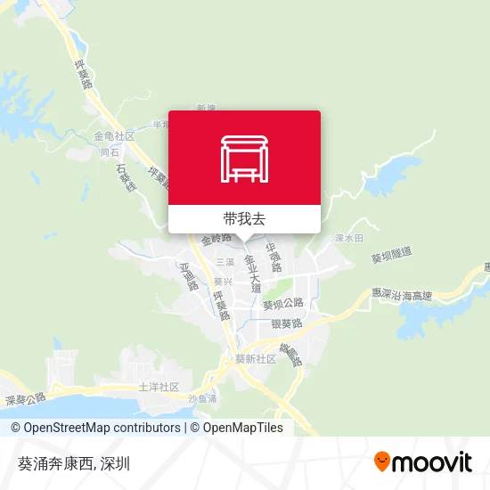 葵涌奔康西地图