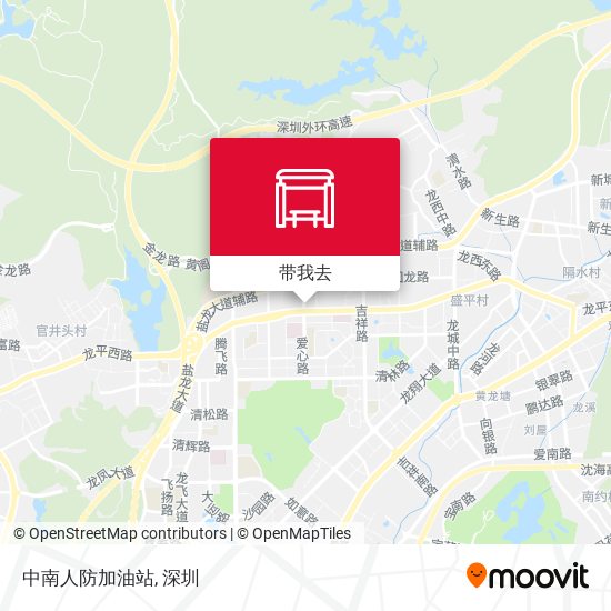 中南人防加油站地图