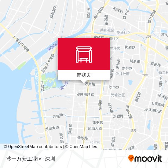 沙一万安工业区地图