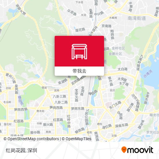 红岗花园地图