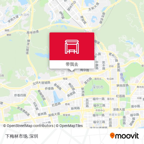 下梅林市场地图