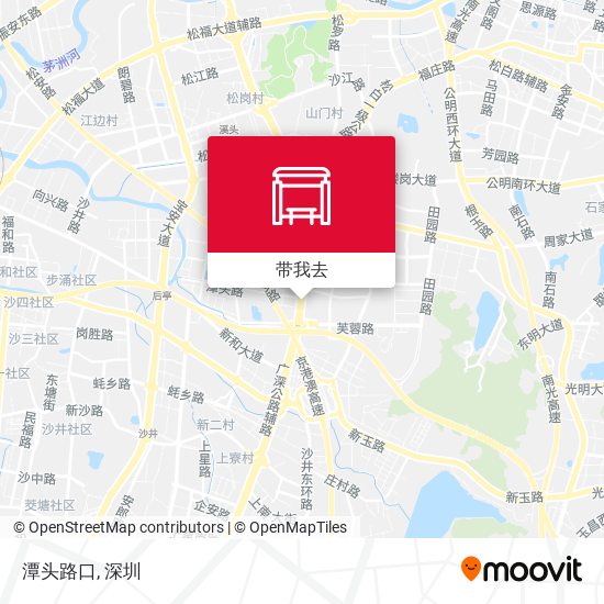 潭头路口地图