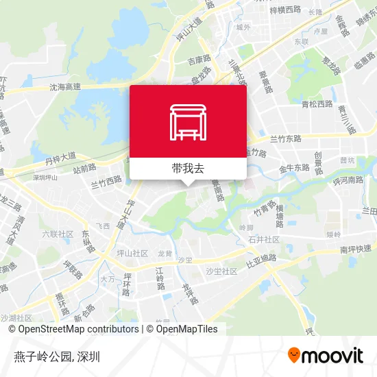 燕子岭公园地图