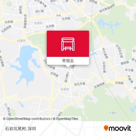 石岩坑尾村地图