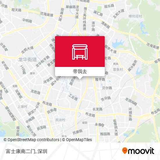 富士康南二门地图