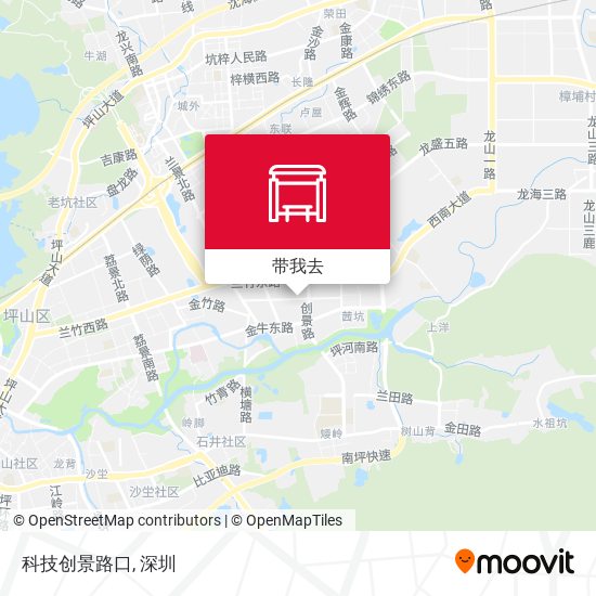科技创景路口地图