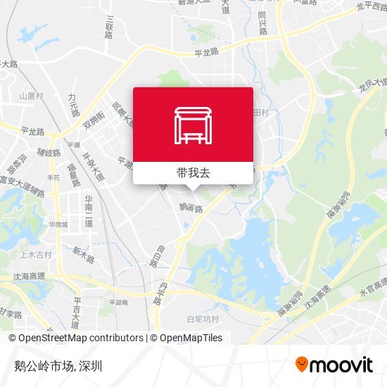 鹅公岭市场地图