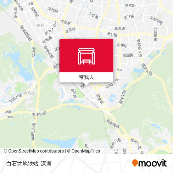 白石龙地铁站地图