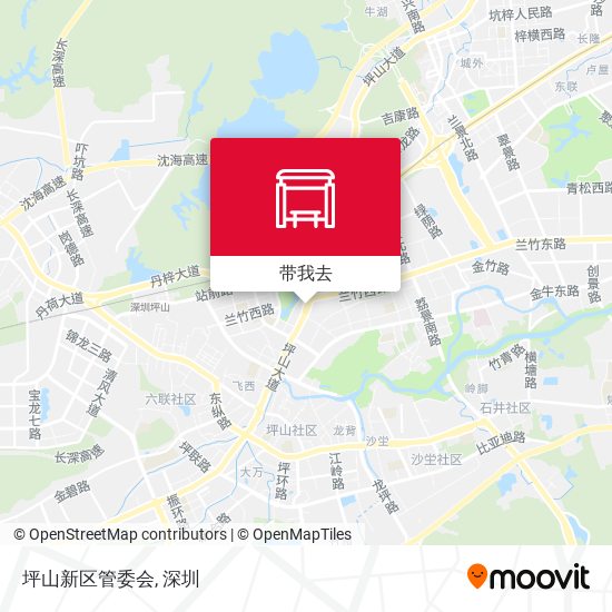 坪山新区管委会地图