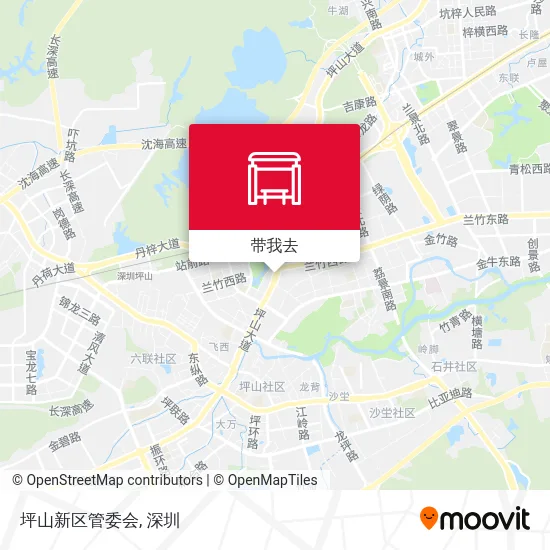 坪山新区管委会地图