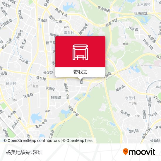 杨美地铁站地图
