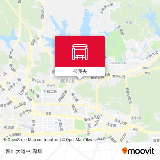 留仙大道中地图