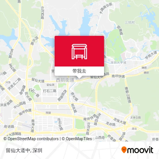 留仙大道中地图