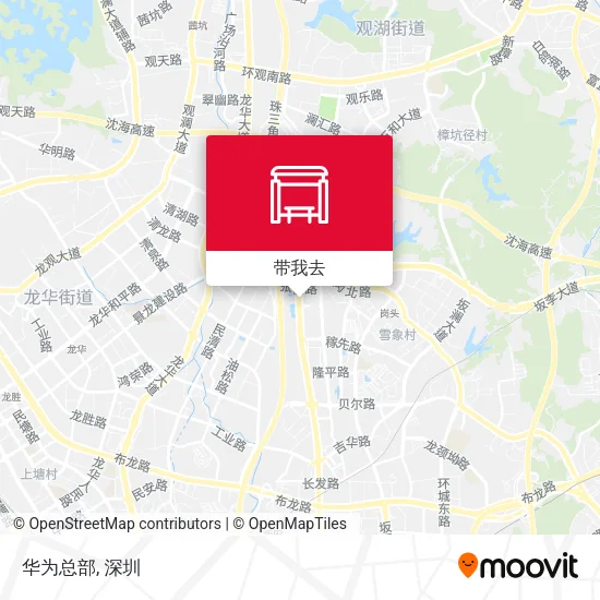 华为总部地图