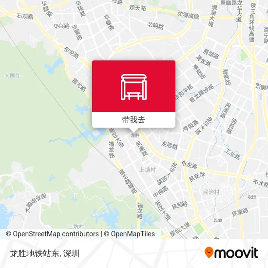 龙胜地铁站东地图
