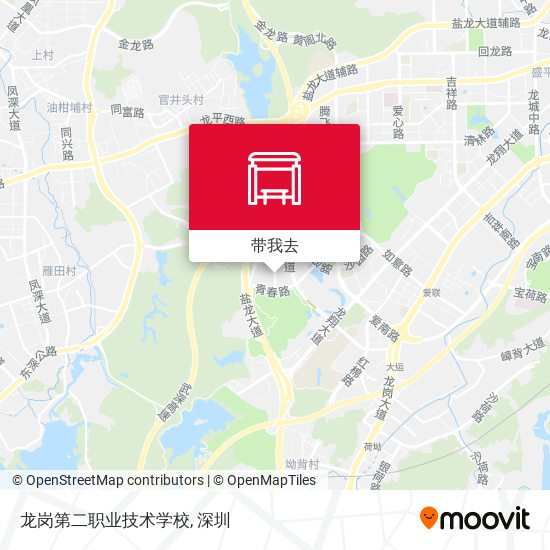 龙岗第二职业技术学校地图